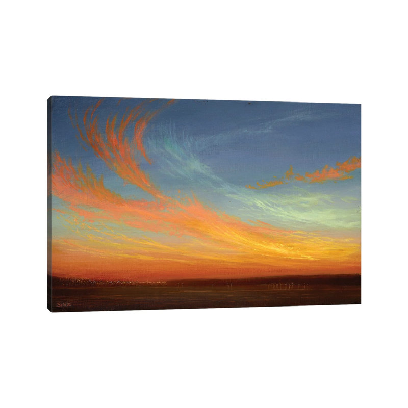 Dancing Dragontails Sunset 1 Piece Wrapped Canvas Wall Art, 66.04 cm H x 45.72 cm W x 3.175 cm D