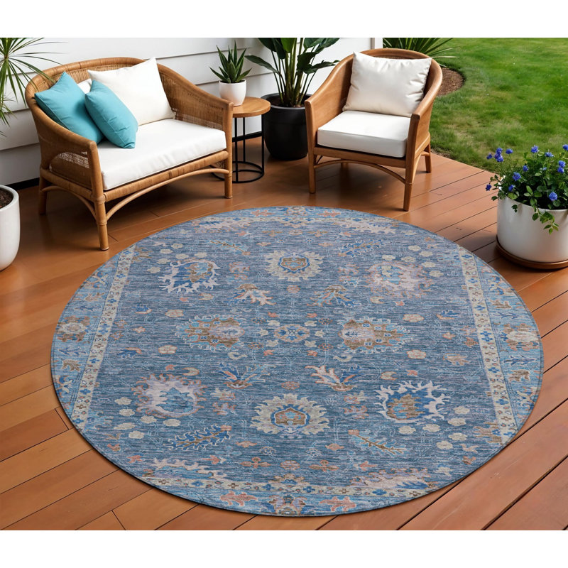 Tapis d'intérieur rond 8 po