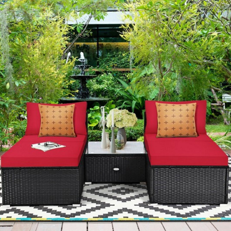 2 - Person Patio Conversation Sets with Cushions