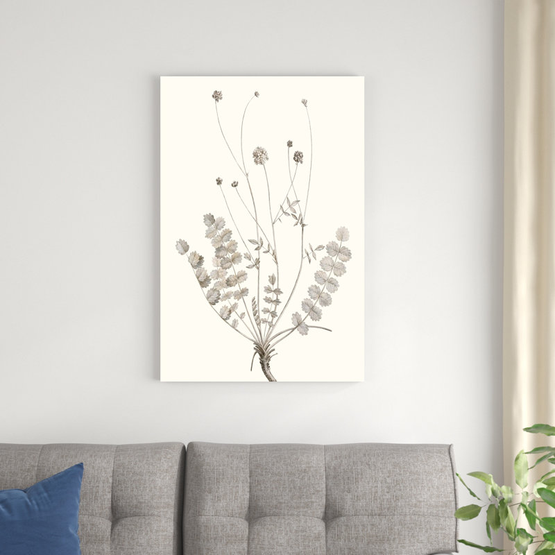 «Neutral Botanical Study IX», peinture sur toile, H 36 po x l 24 po