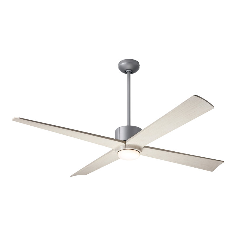 Nouveau 56'' Ceiling Fan with LED Lights, Whitewash, Graphite/Matte Black, Handheld Remote Control