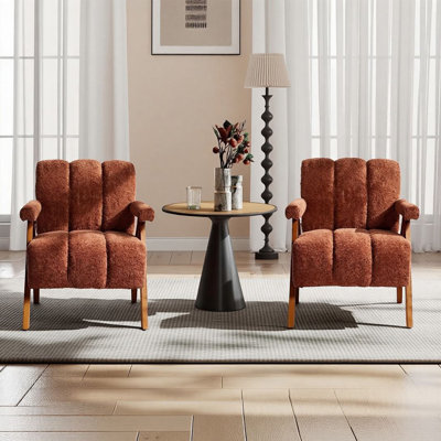 Ensemble de 2 chaises d'appoint Mid-Century Modern