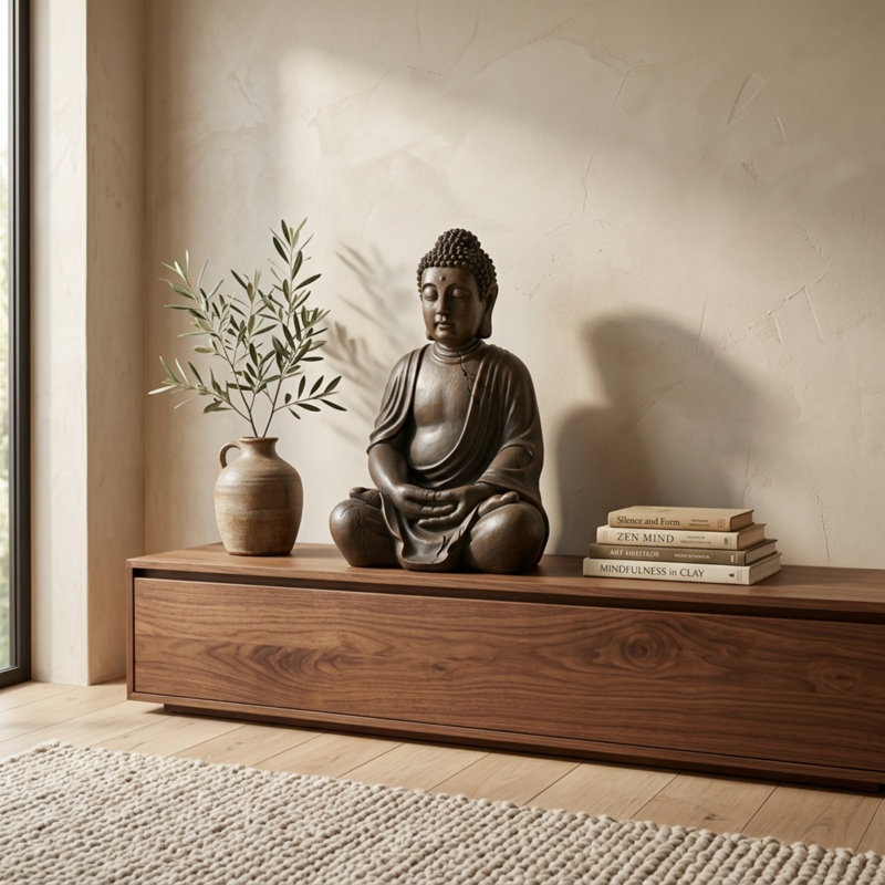 Hubertine Buddha Statue, 19.75"