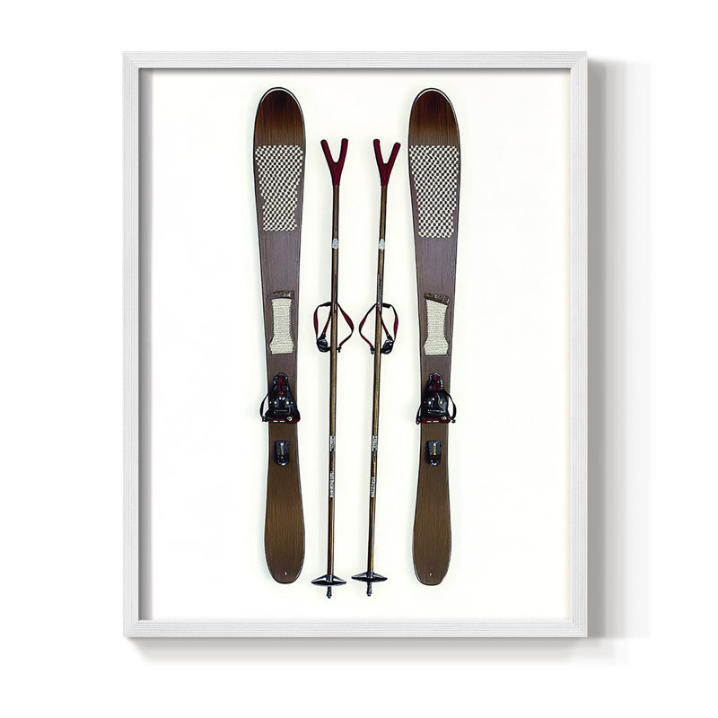 Reproduction encadrée - bois massif, H 11 po x l 9 po, Blanc