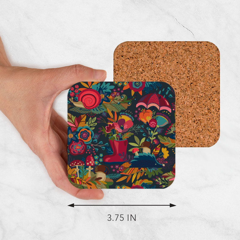 Sous-verres Spring showers parapluies