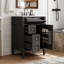 Meuble-lavabo 24 po avec lavabo supérieur, meuble-lavabo moderne avec 2 tiroirs et un tiroir basculant, meuble-lavabo simple-306761828