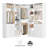62.3" L X 62.3" W X 80" H Corner Closet System,Freestanding Closet Organizer System With 6 Drawers & 12 Shelves-730309527