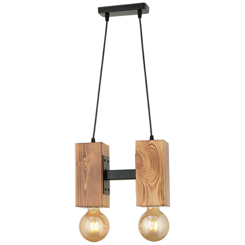 Luminaire suspendu géométrique 2 lumières Bernt
