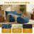 Oversized Adult Bean Bag Chair - High-Resilience Shredded Foam Ergonomic Lazy Sofa with Ottoman for Living Room Bedroom Dorm-953762003