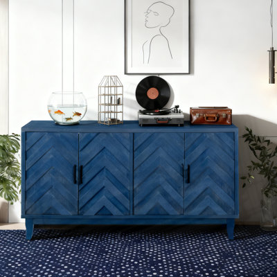 Accent Storage 4 Door Wooden Cabinets