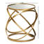Glass Top Frame End Table