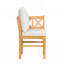 Ensemble de 2 chaises de salle à manger Farmhouse Modern avec rotin tissé à la main et bois massif, parfait pour les espaces rustiques et contemporains