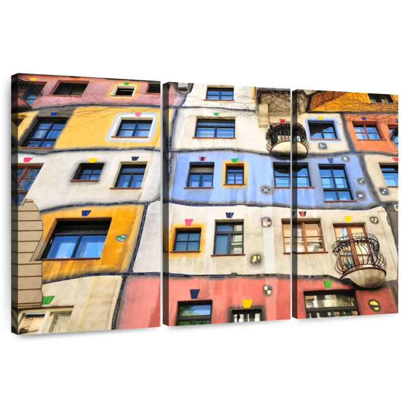 Fenêtres Lilie Hundertwasser, H 28 po x l 45 po