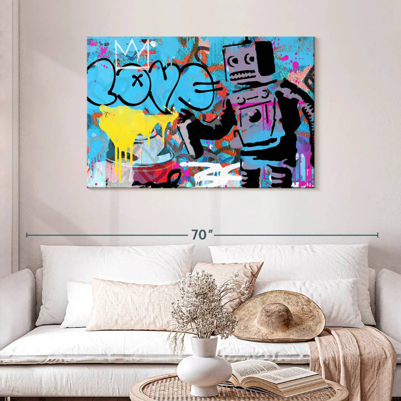 Tergel Love Robot, 30" H x 45" W
