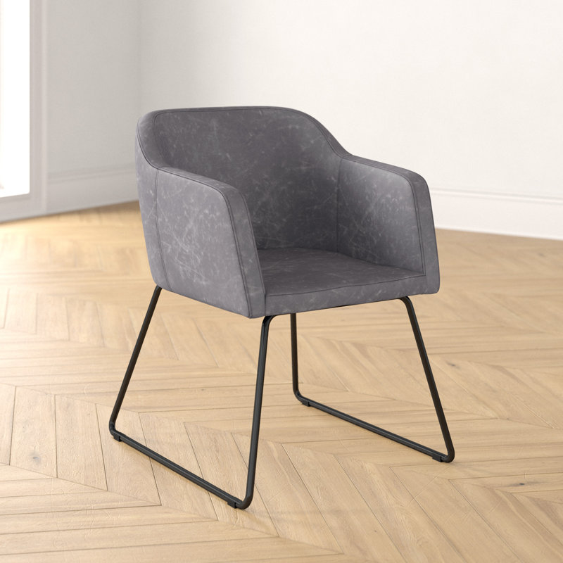Fauteuil Axcell, Faux cuir gris