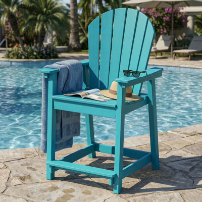 Hdpe Outdoor Adirondack Bar Chair
