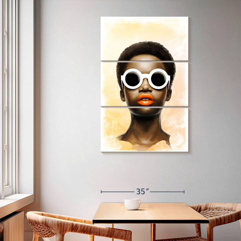 Leisha African Lady, 65" H x 42" W
