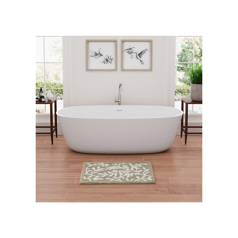 Tapis de bain_Rec_Ctt ni 0,5, L 34 po x l 21 po