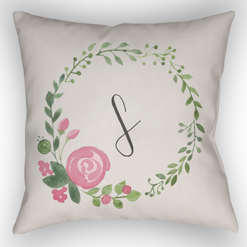  Indoor/Outdoor Throw Pillow, 20" H x 20" W x 4" D, S