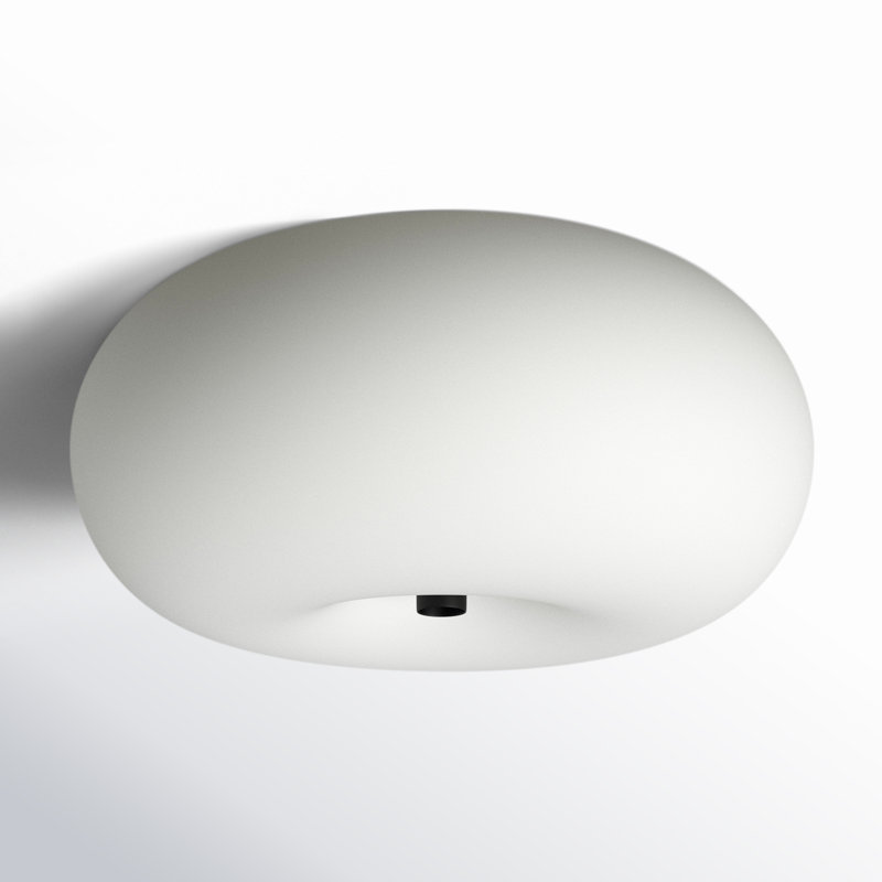 Plafonnier semi-encastré 2 lumières Bedina, H 8,06 po x l 14,69 po x P 14,69 po