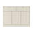 47.2'' W Modern 2-Door Fluted Sideboard With Adjustable Shelves & LED Light-1446359839