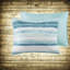 Ensembles de literie Serene Aqua, courtepointe réversible en coton 6 pièces de style bord de mer