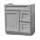 Hallatrow 30" Gray Shaker style vanity base cabinet