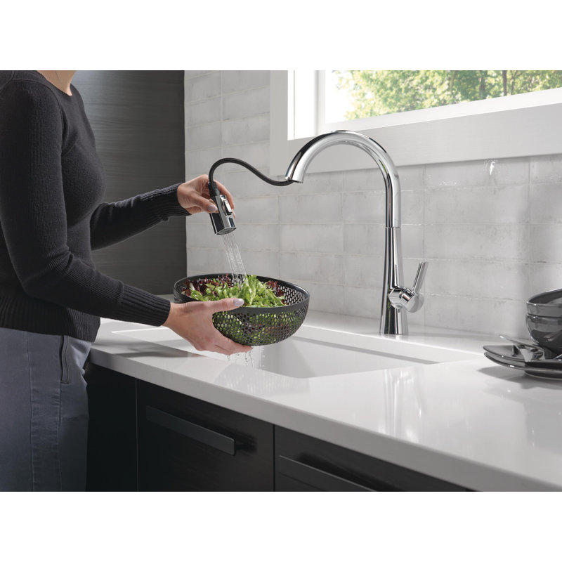 Monrovia Pull Down Single Handle Kitchen Faucet, Chrome