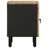 vidaXL Bedside Cabinet Black Solid rough mango wood, iron Small-1258529117