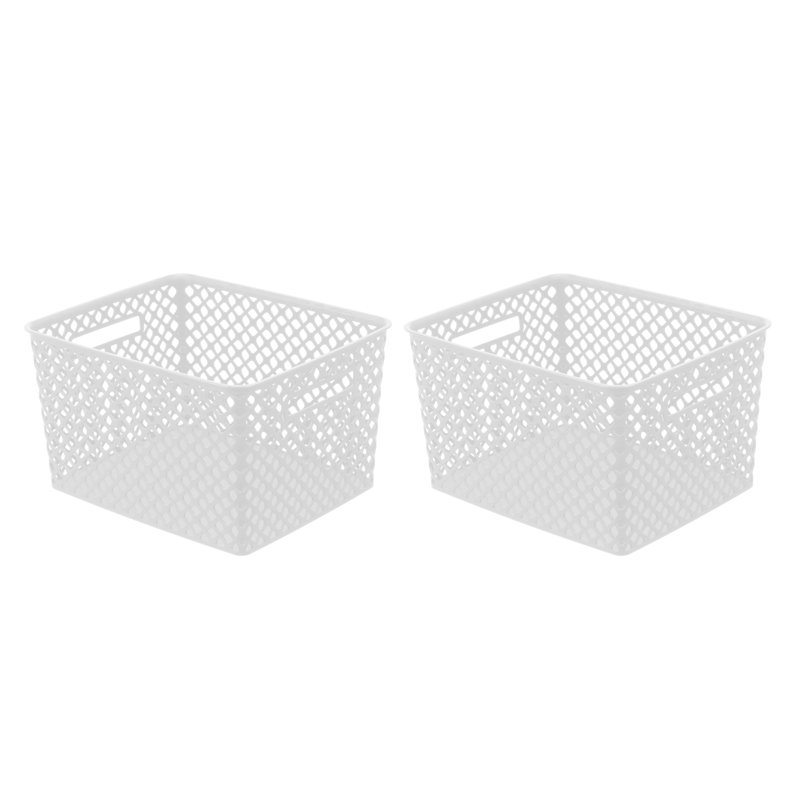 Starplast Plastic Decorative Basket, White