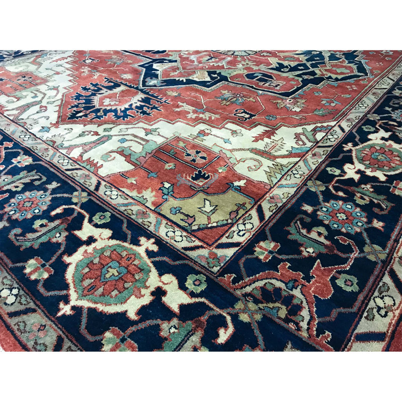 Tapis noir et doré de haute qualité noué à la main