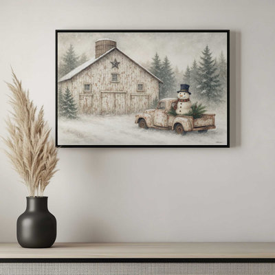 Snowman Delivery by Anthony Smith Art Print