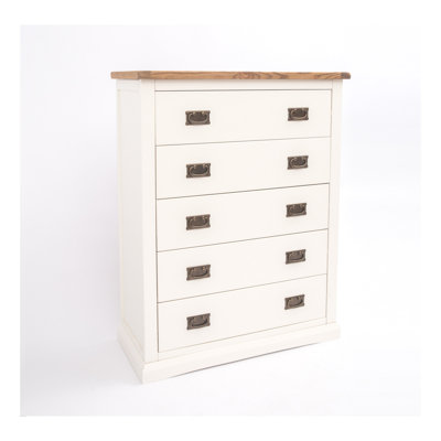 Abhinav 90cm W 5 - Drawer Chest of Drawers