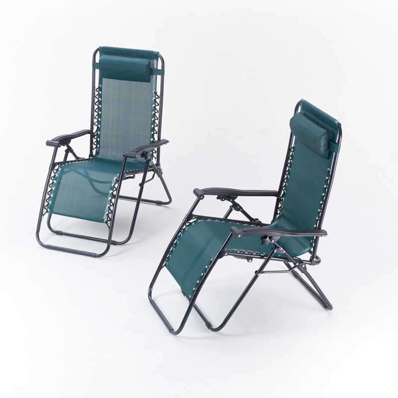 Tammeka Folding Recliner Chair, Green