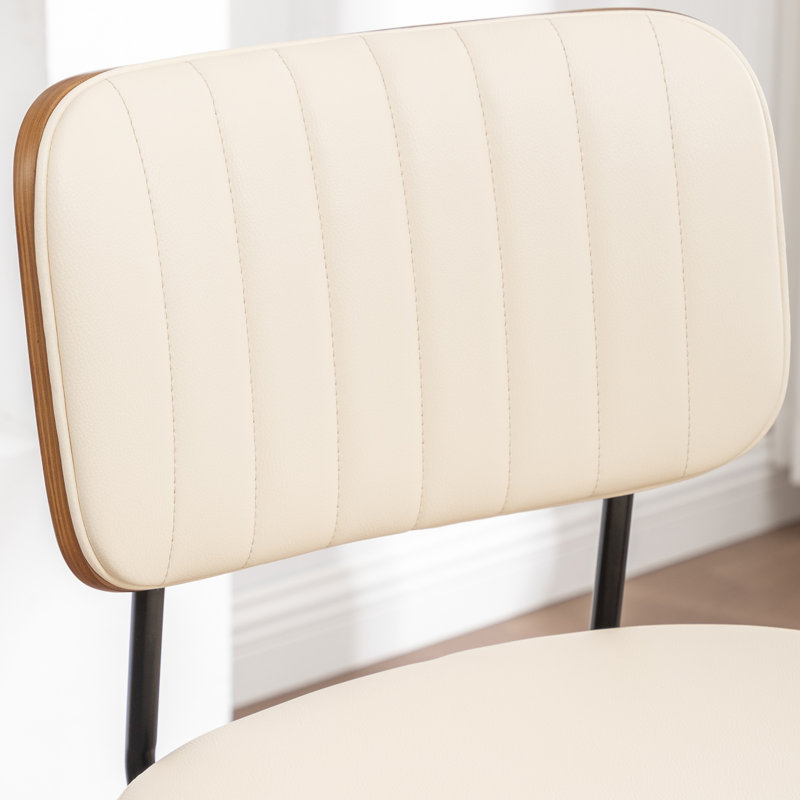 Swivel Bar Stools (Set of 3), Bar Stool (30.7" Seat Height), Beige