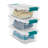 Sterilite Plastic Clear Stackable Latching Storage Box Container