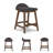 Munana Upholstered Counter Stool with Solid Wood Frame-87749362