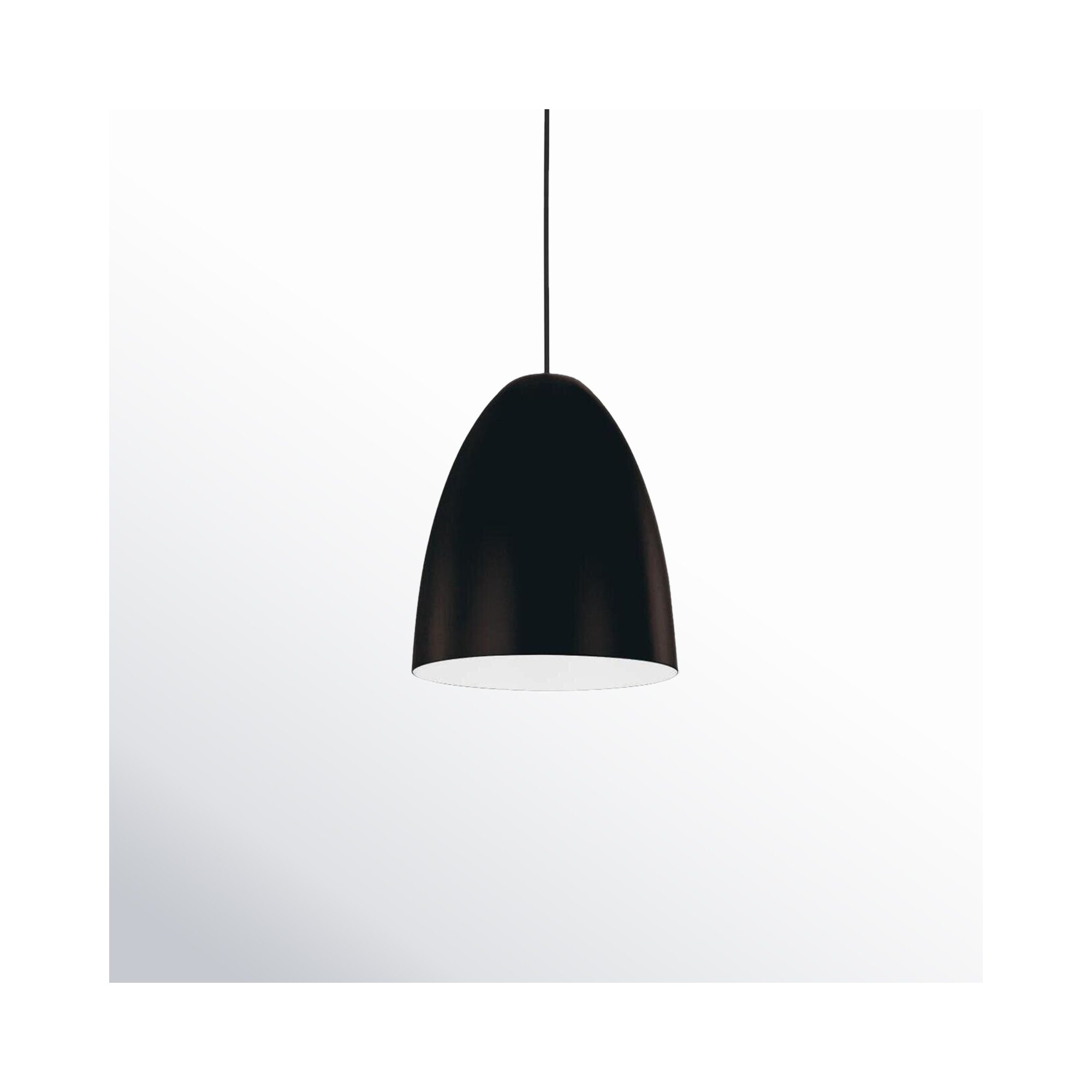 Asa Single Light Metal Dimmable Pendant, Black