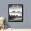 «Forest Trees Black and White Misty Mountain Range» sur papier-98266151-98266156