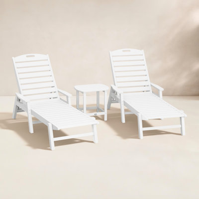 POLYWOOD® Nautical 2-Person Patio Seating Group