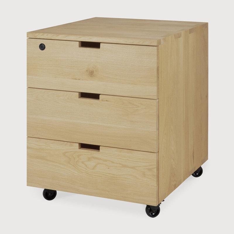 Billy 3 Drawer Storage Drawer, Oak