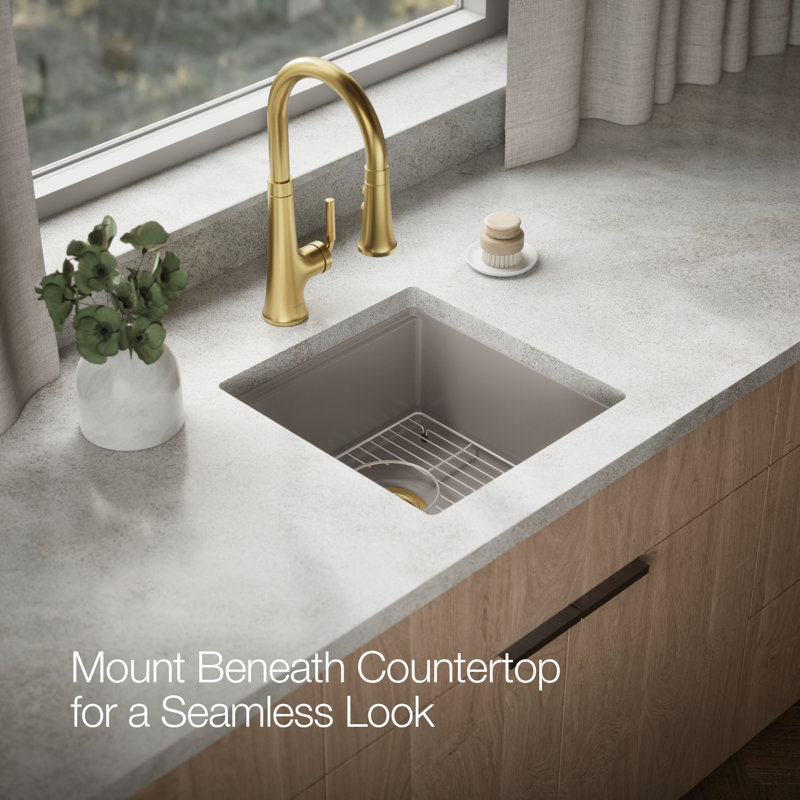 Billings Undermount Bar Sink, Beige