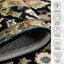 Tapis noir crocheté à la main Dharmendera-325146350