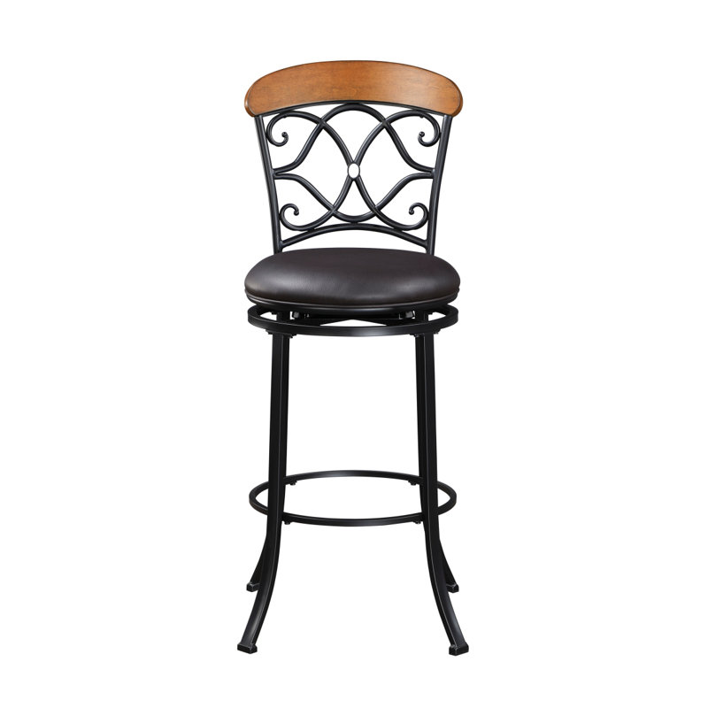 Chaise de salle à manger pivotante en similicuir 1Pc
