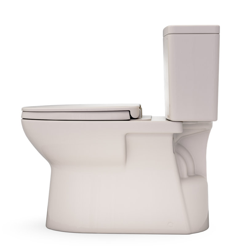 TOTO Glaston Two-Piece Elongated 1.28 GPF WASHLET+ and Auto Flush Ready Universal Height Toilet with CEFIONTECT and SS124 SoftClose Seat, Sedona Beige - MS472124CEFG#12