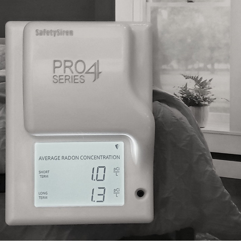Détecteur de gaz de radon électronique Pro4 Series