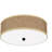 Zen Rattan Flush Mount