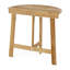 Table de bistro semi-ronde pliable en bois naturel de style chic