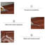 Rangement pour chaussures en alliage d'aluminium noyer