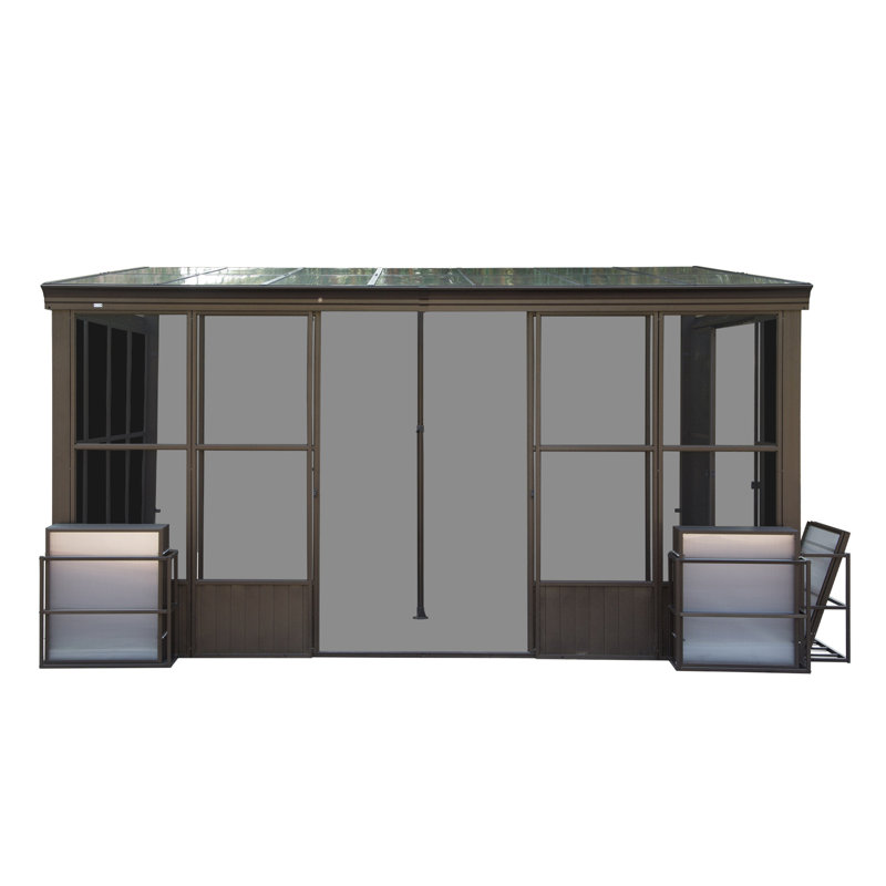 All-season Aluminum Sunroom Stylish Outdoor Gazebo For Garden Relaxation